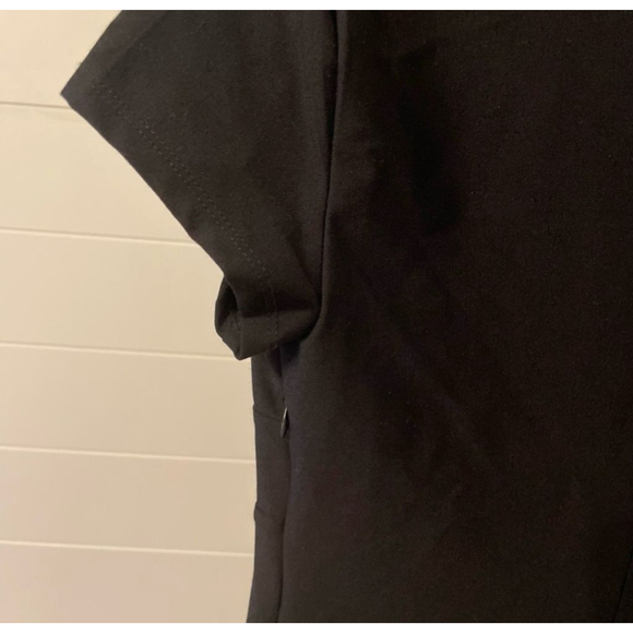 Wild Fable Black Mini Dress with a square neckline and tie detail side zipper - Picture 4 of 7